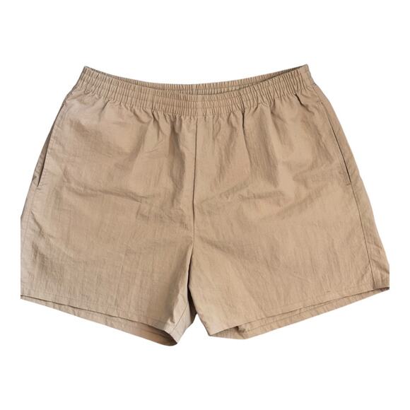NWOT John Elliott Nylon Kaki Himalayan Relaxed Cropped Shorts - Picture 1 of 8